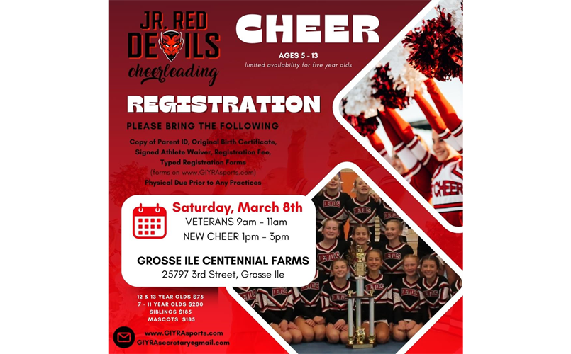 Cheer Registration